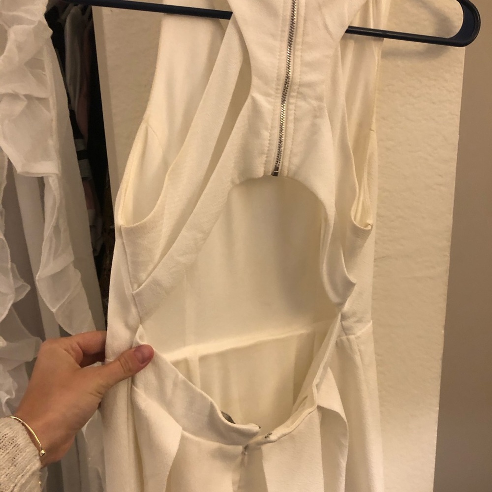 White Racerback Formal Dress - Picture 4 of 6
